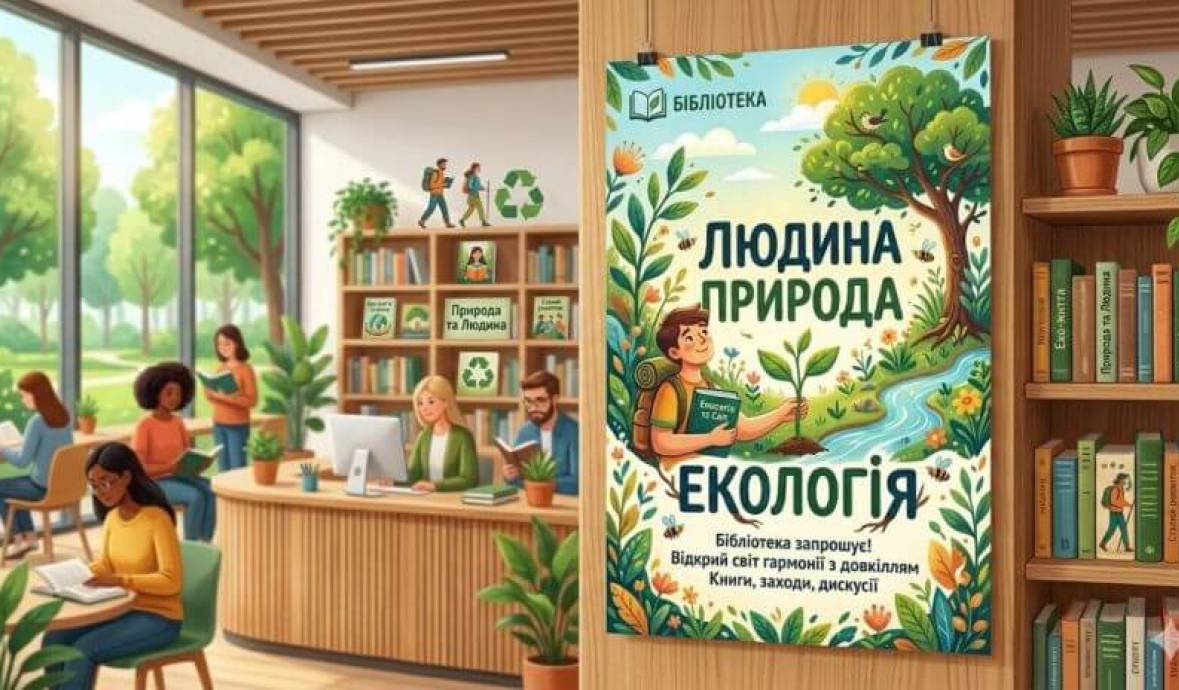 Тематична книжкова виставка та її відеосупровід до Дня Землі