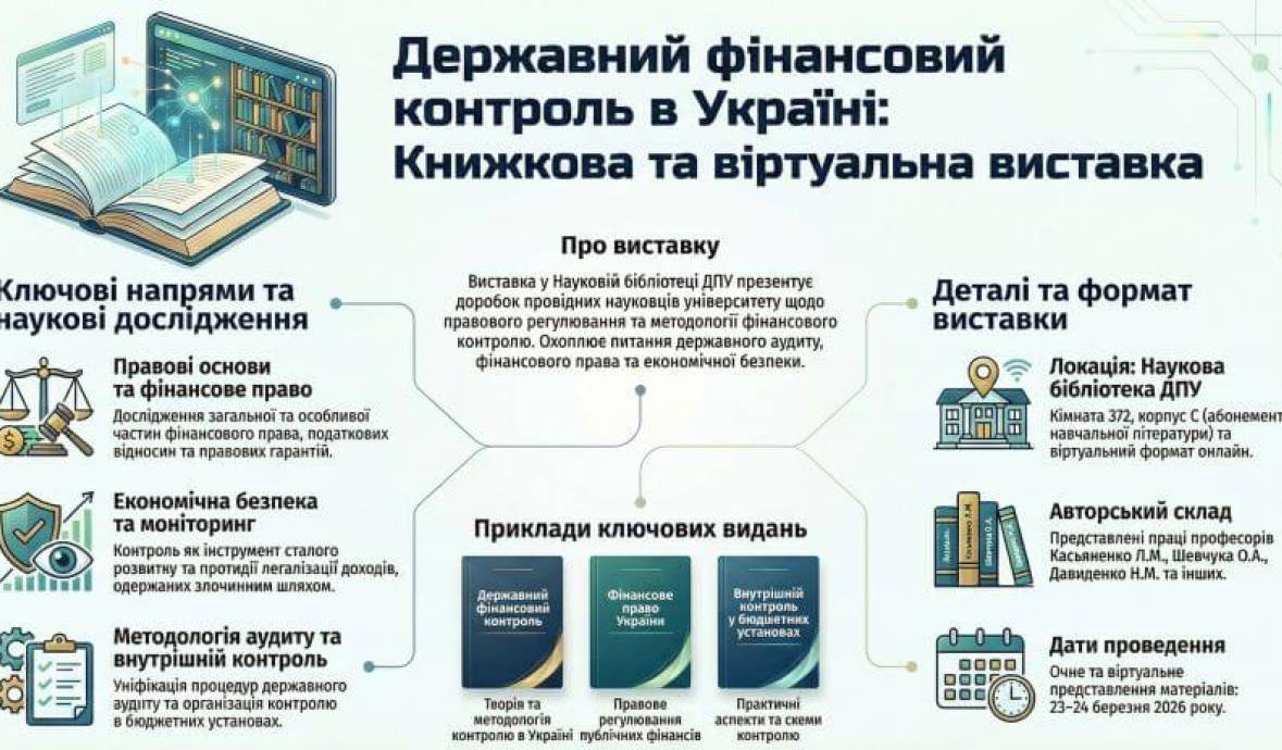 Тематична книжкова та віртуальна виставки «Державний фінансовий контроль в Україні»