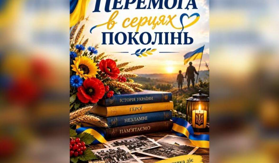 Тематична книжкова виставка та відеопрезентація «Перемога в серцях поколінь»